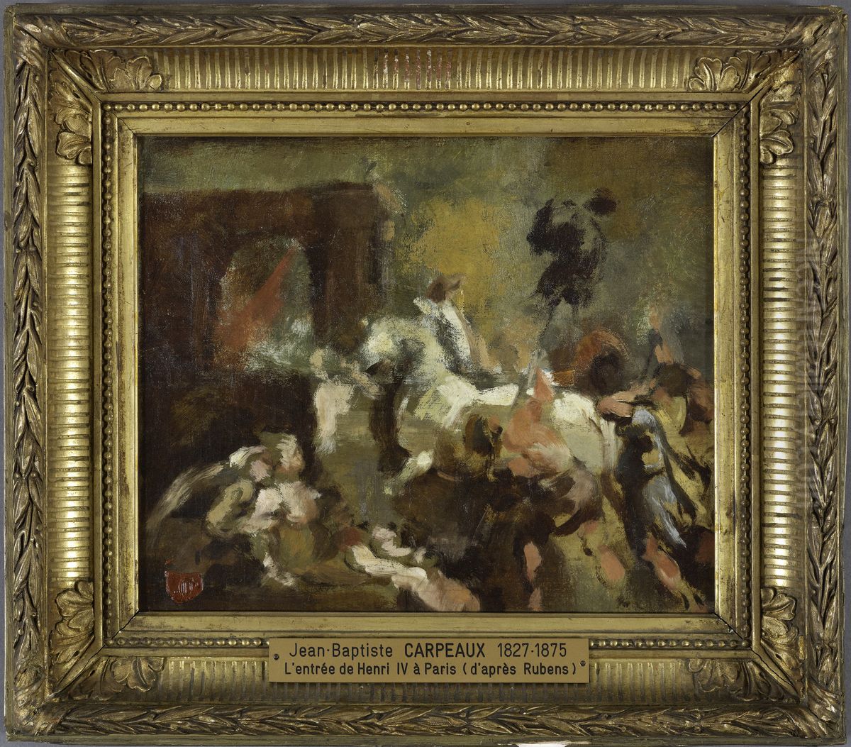 Entree triomphale d'Henri IV a Paris, d'apres Rubens Oil Painting by Jean-Baptiste Carpeaux