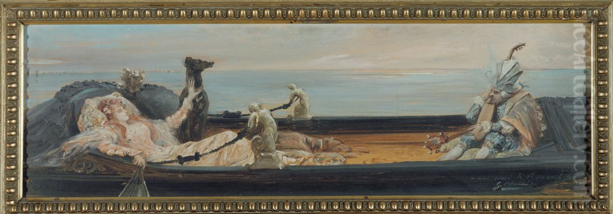 La gondole Oil Painting by Georges Clairin