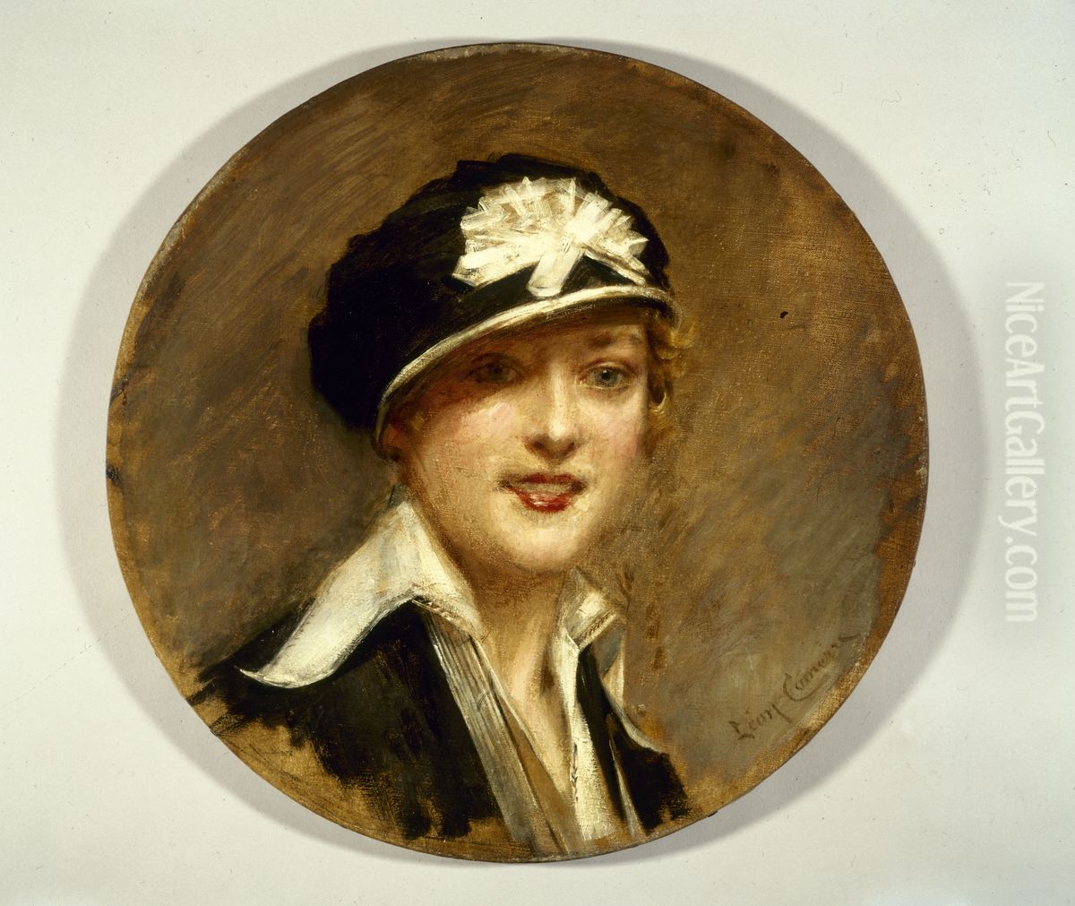 La casquette de Poiret Oil Painting by Leon Comerre