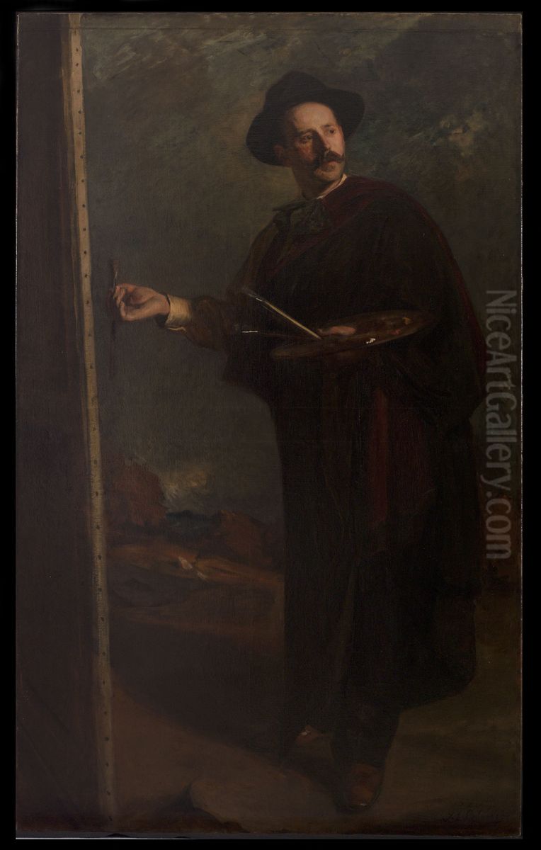 Portrait d'Ignacio Zuloaga Oil Painting by Jacques-Emile Blanche