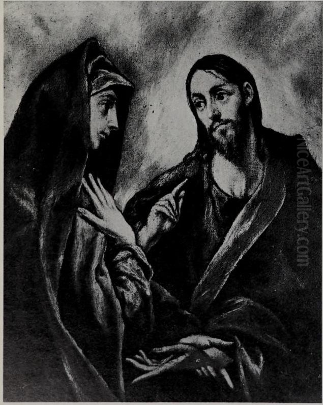 Christ Taking Leave of His Mother Oil Painting by El Greco