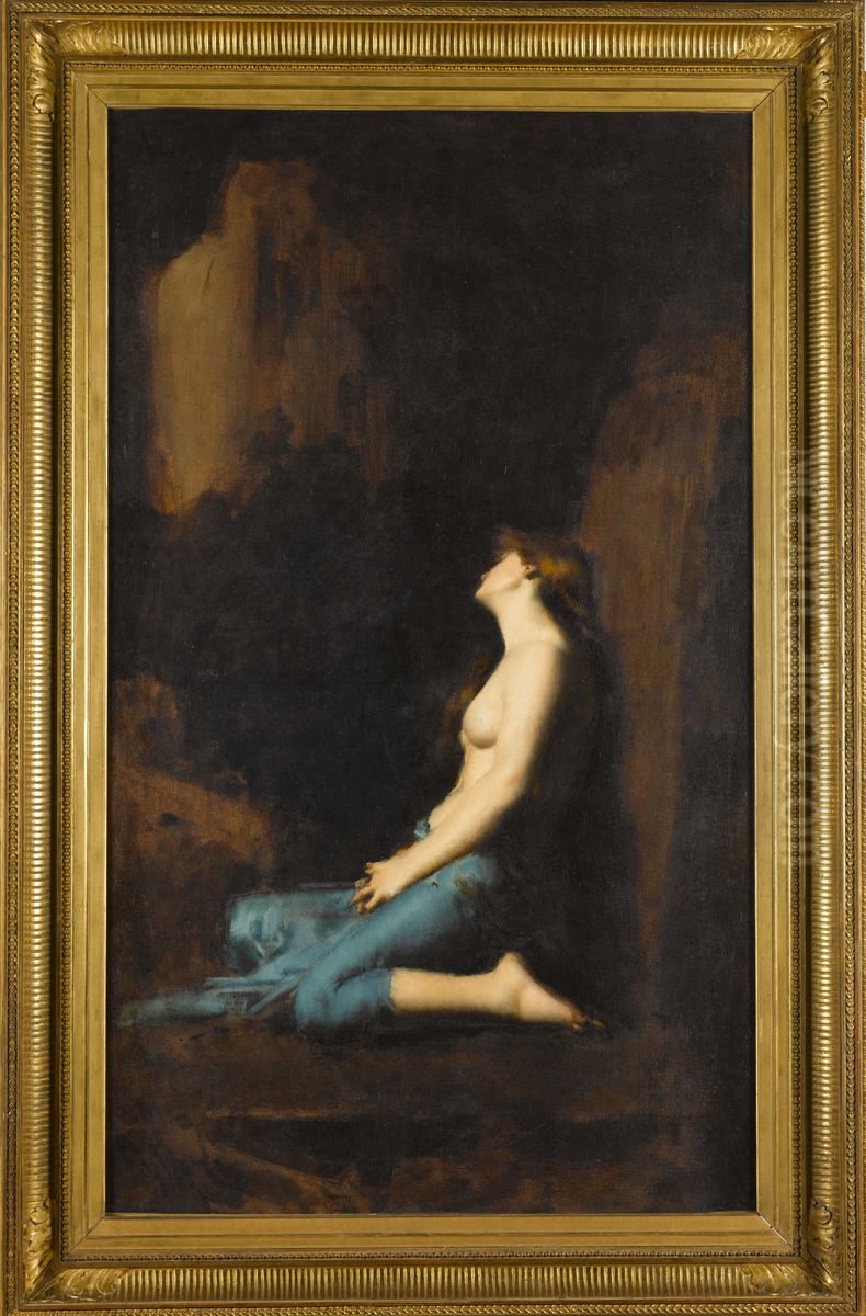 La Magdeleine Oil Painting by Jean-Jacques Henner