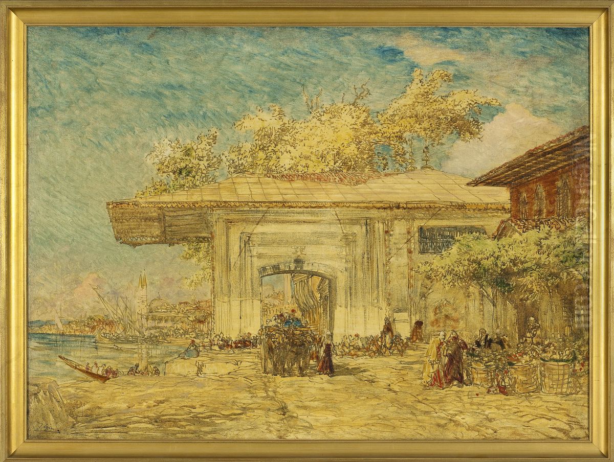 Constantinople, le kiosque des Janissaires Oil Painting by Felix Ziem