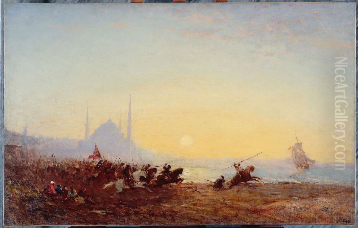 Fantasia a Constantinople Oil Painting by Felix Ziem