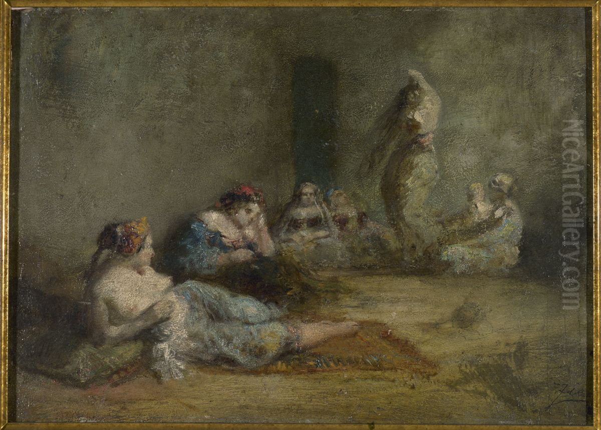 Le harem Oil Painting by Felix Ziem