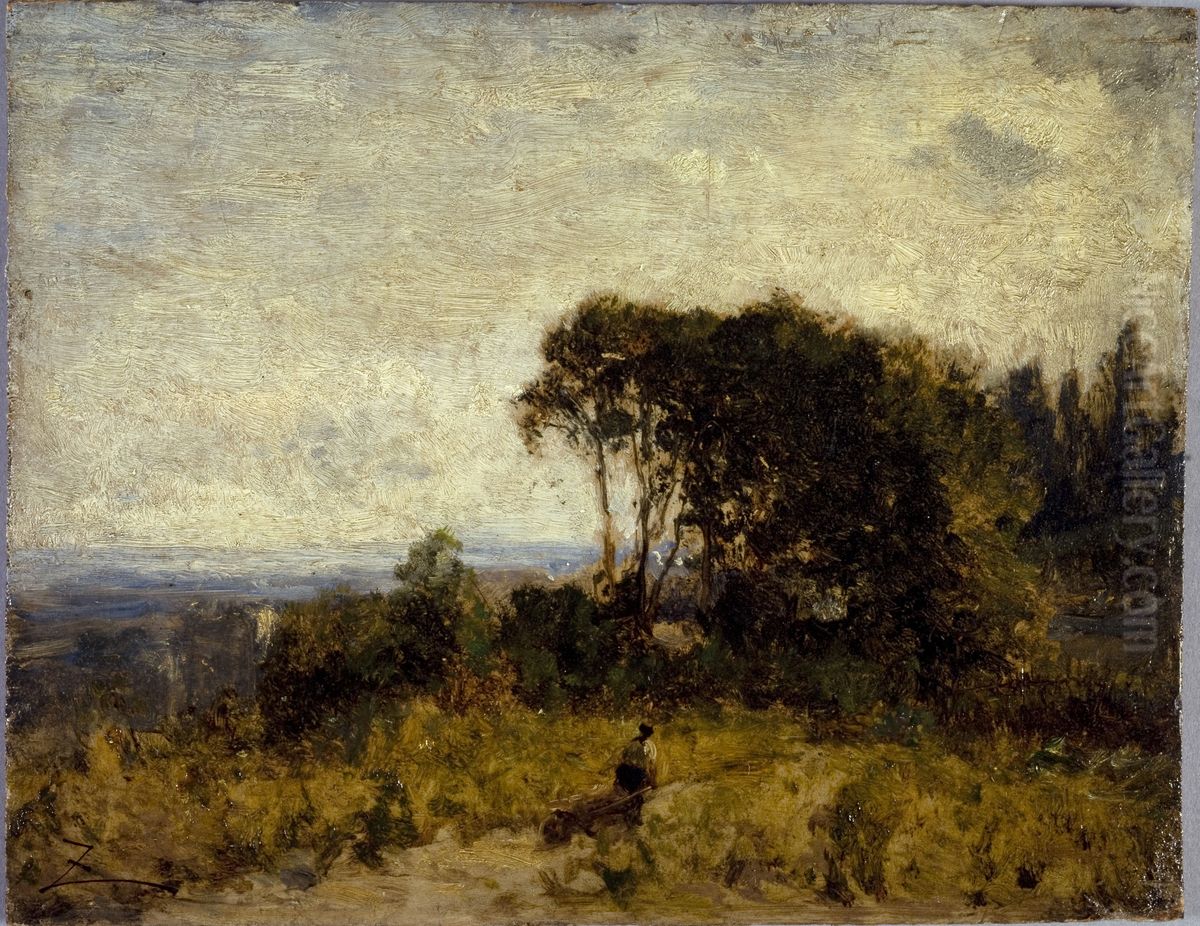 Environs de Barbizon Oil Painting by Felix Ziem