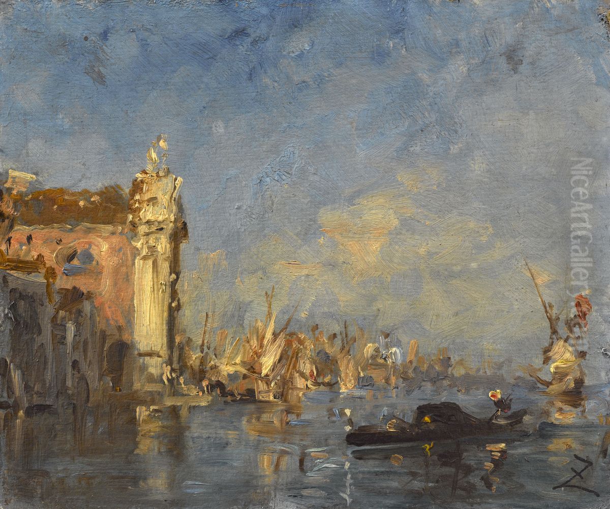 Venise, l'eglise des Gesuati Oil Painting by Felix Ziem