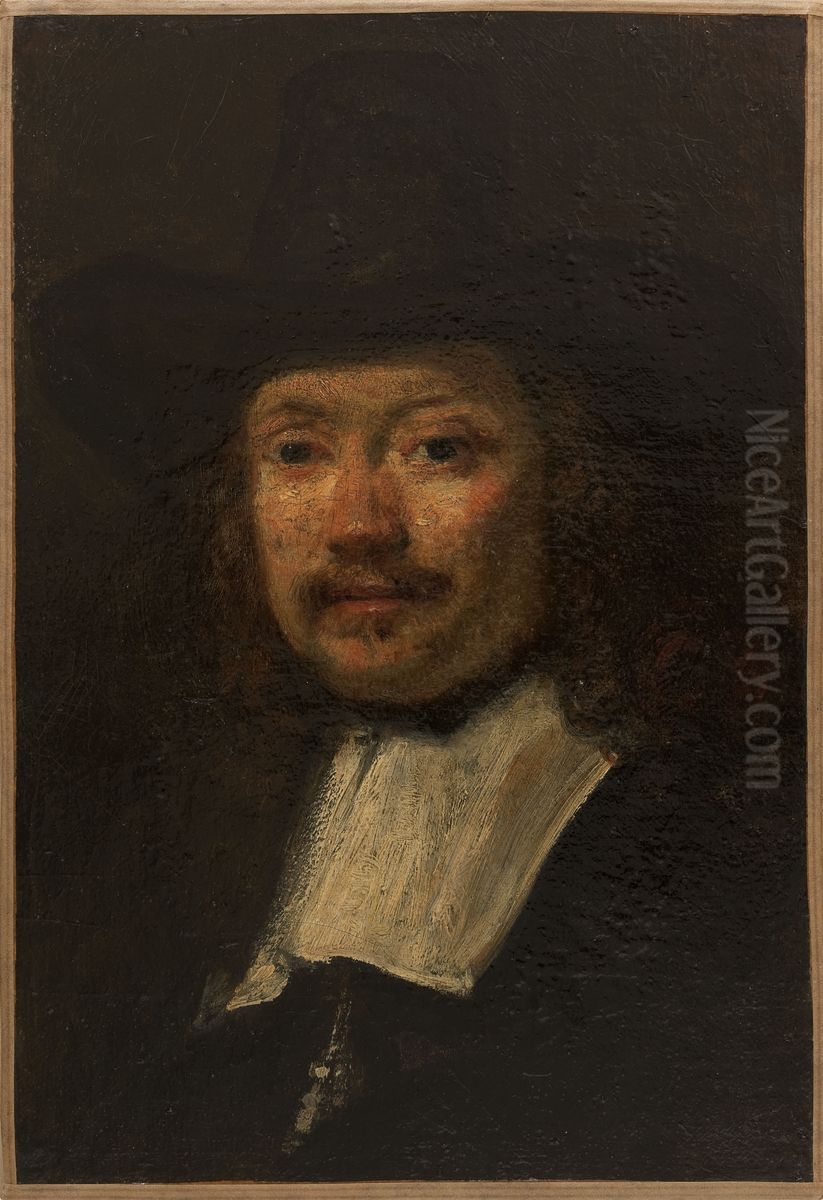 Etude d'homme [Les Syndics], copie d'apres Rembrandt Oil Painting by Felix Ziem