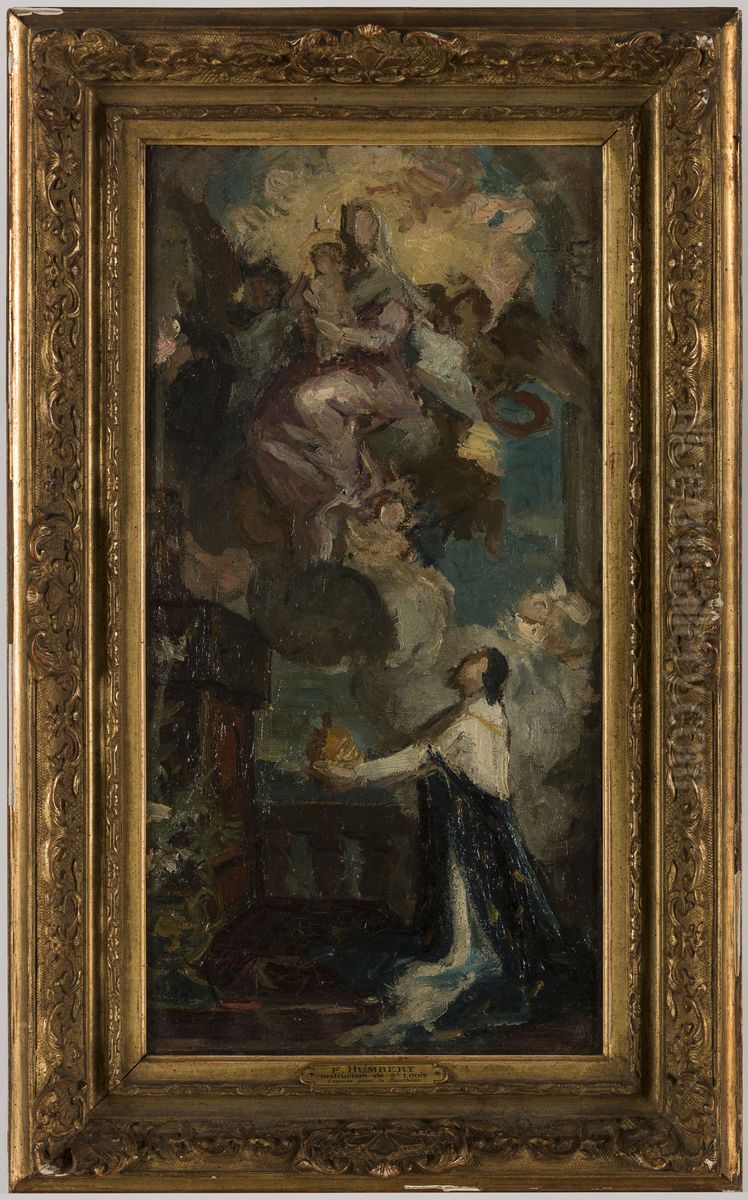 Esquisse pour le Pantheon : Le voeu de Louis XIII Oil Painting by Ferdinand Humbert