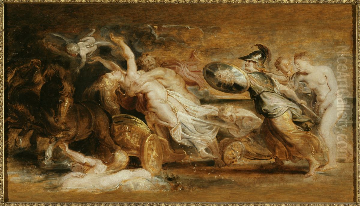L'Enlevement de Proserpine Oil Painting by (studio of) Rubens, Peter Paul