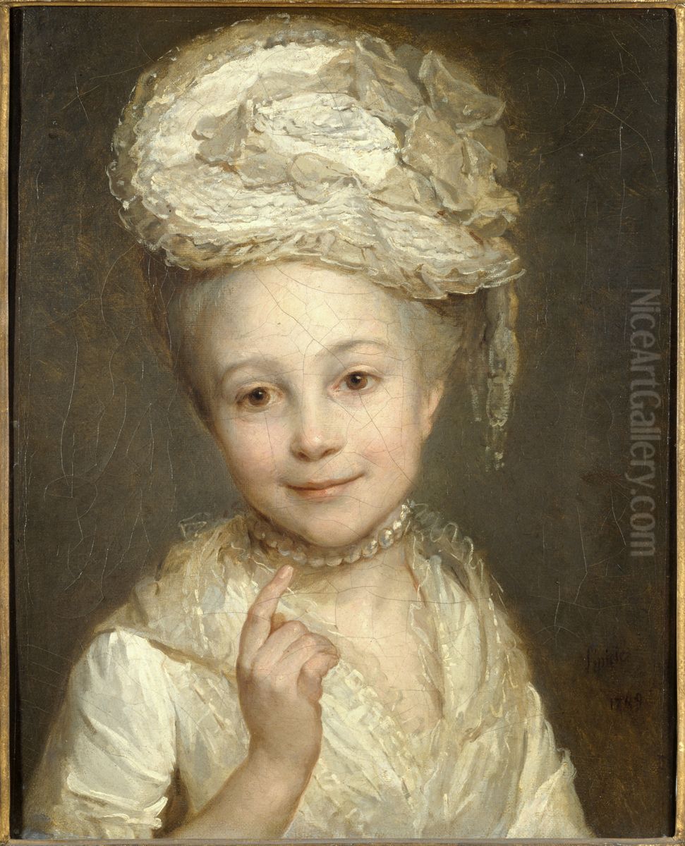 Emilie Vernet (1760-1794) Oil Painting by Nicolas Bernard Lepicie