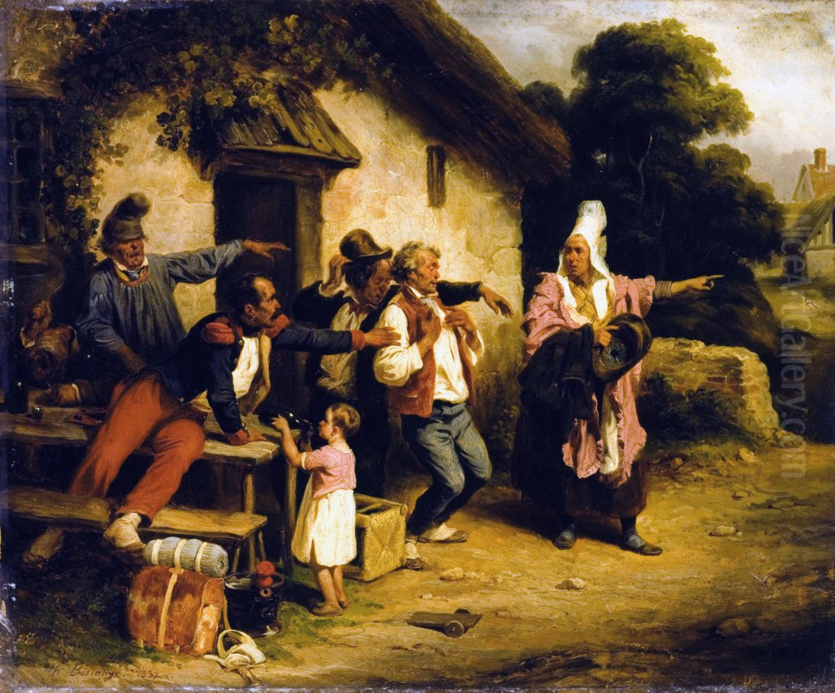 L'Ivrogne Oil Painting by Hippolyte Bellange