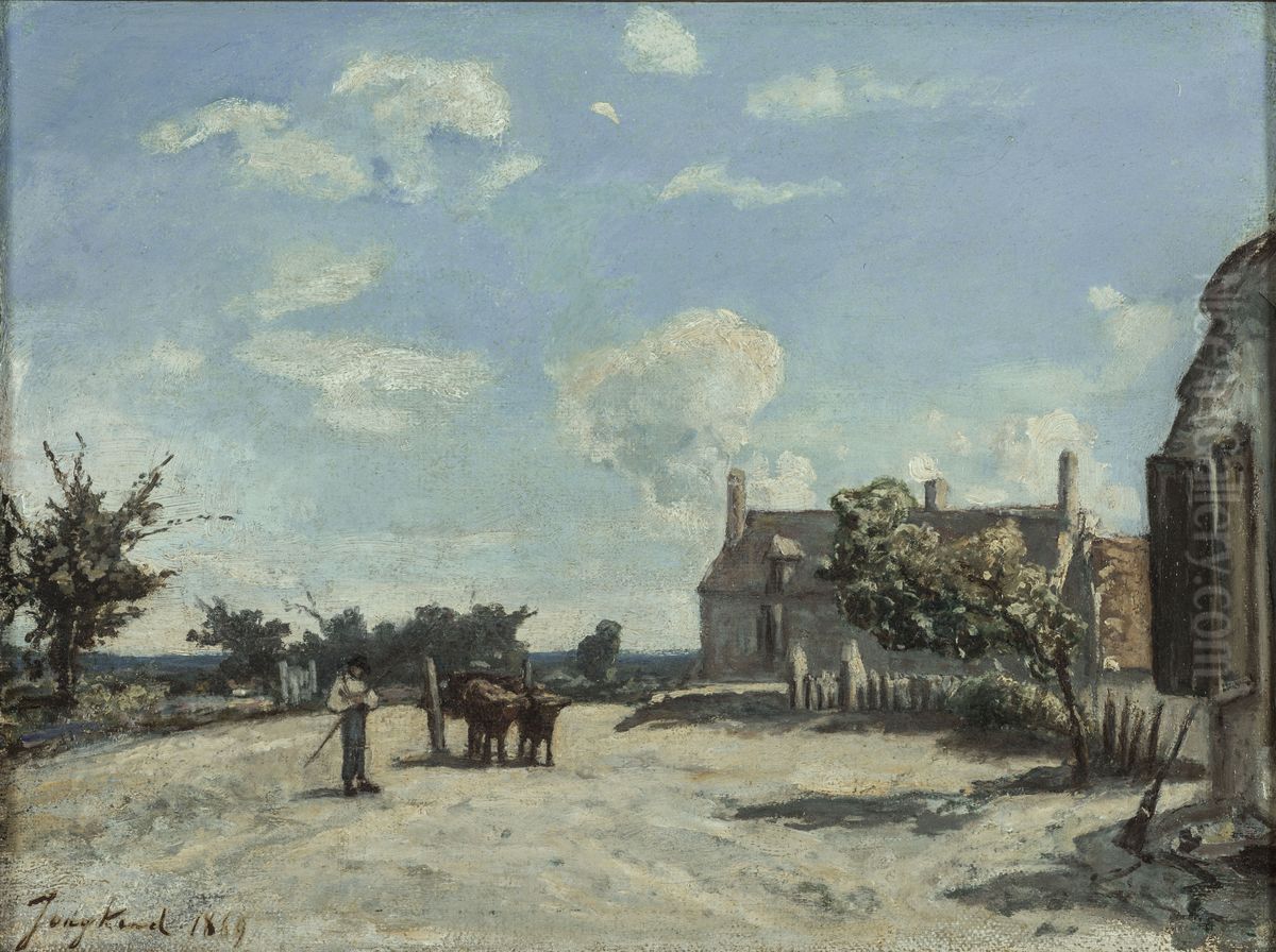 Saint-Parize-le-Chatel Oil Painting by Johan Jongkind