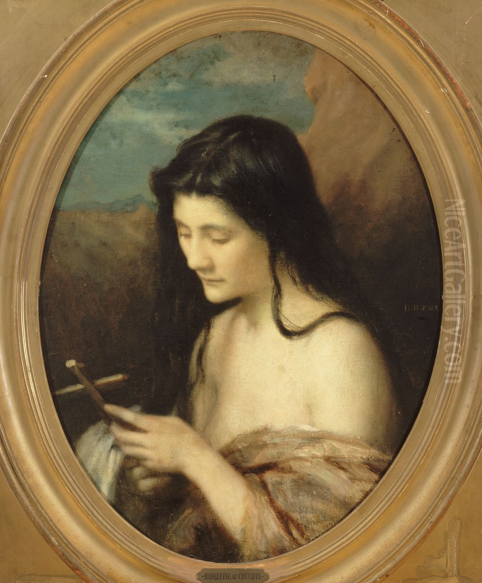 Sainte Marie l'Egyptienne Oil Painting by Jean-Jacques Henner