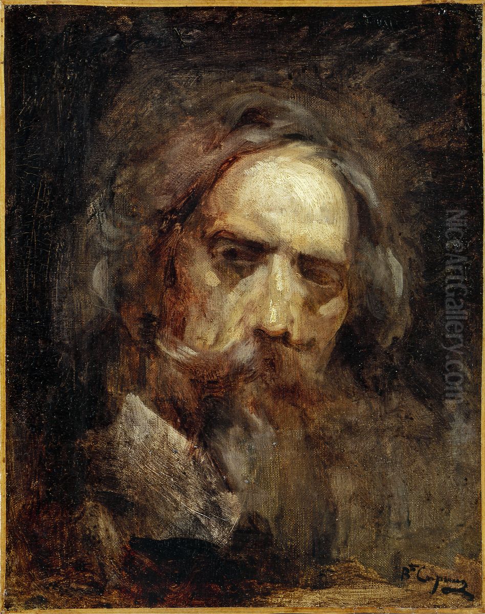 Autoportrait Oil Painting by Jean-Baptiste Carpeaux