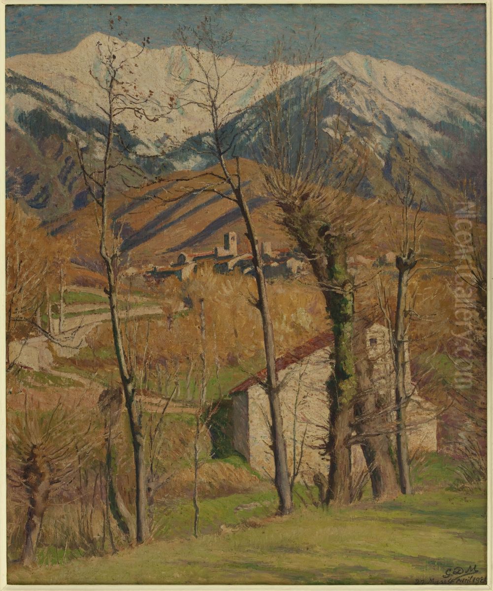 El Canigo a l'hivern Oil Painting by George-Daniel de Monfreid