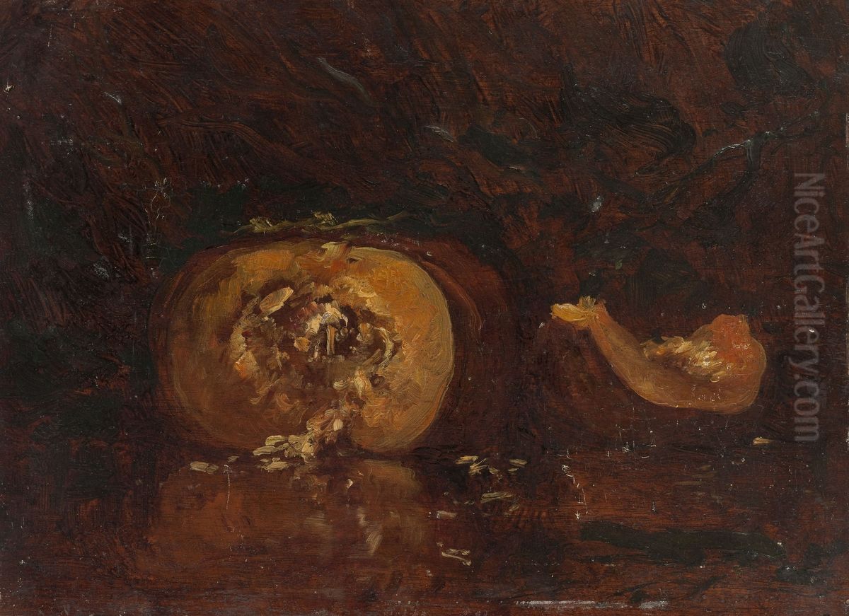 Nature morte au potiron Oil Painting by Felix Ziem