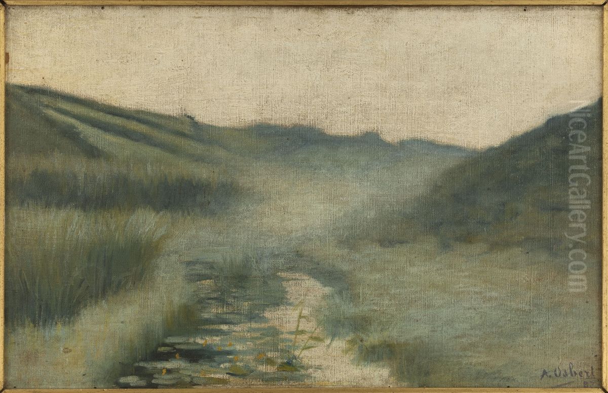 Brouillard du matin, Dielette - Flamanville Oil Painting by Alphonse Osbert