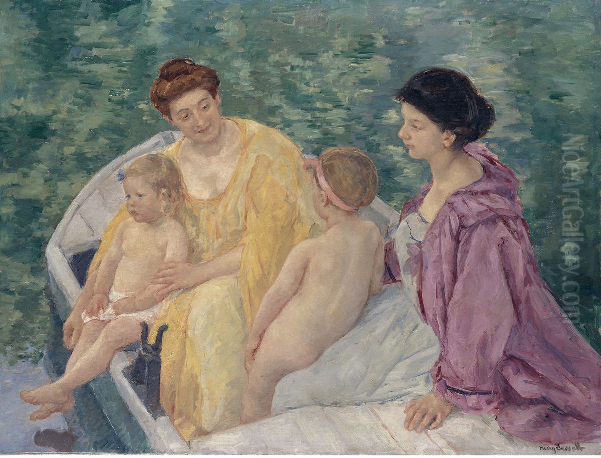 Le bain Oil Painting by Mary Cassatt