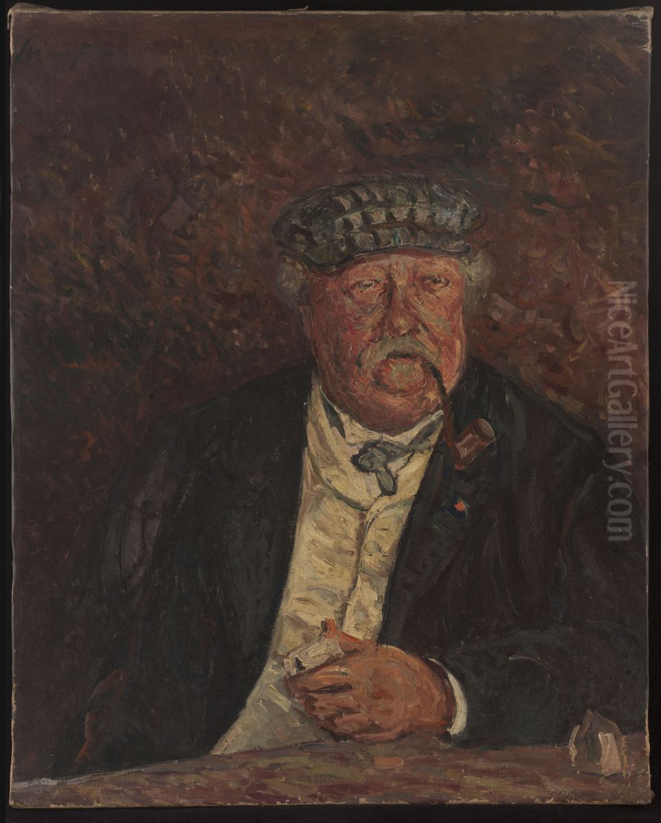 Portrait du colonel La Villette Oil Painting by Maxime Maufra