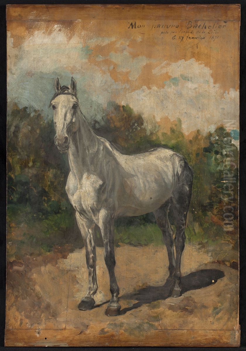 Bachelier, cheval de l'artiste Oil Painting by Jean-Louis-Ernest Meissonier