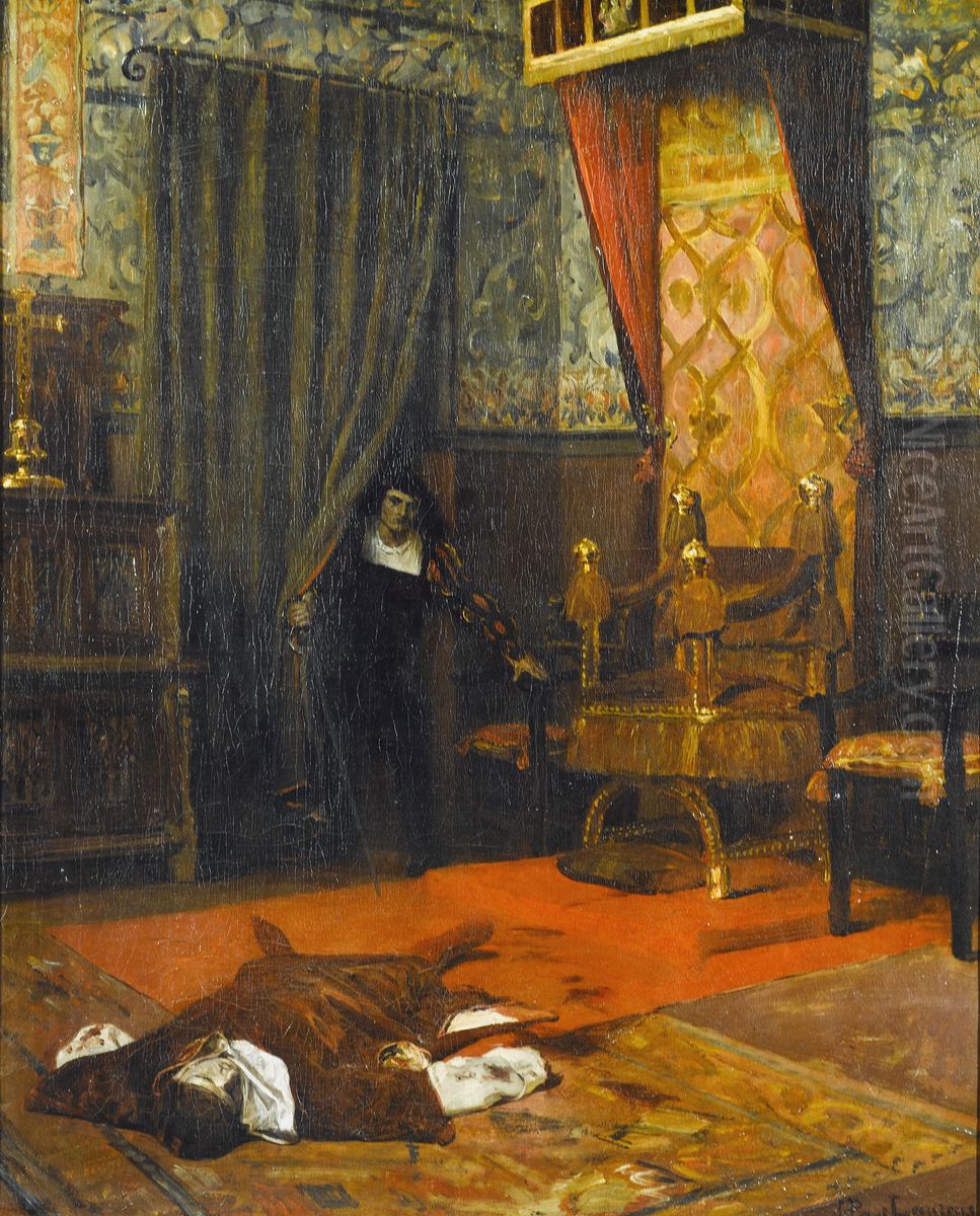 Une victime des Borgia Oil Painting by Jean-Paul Laurens