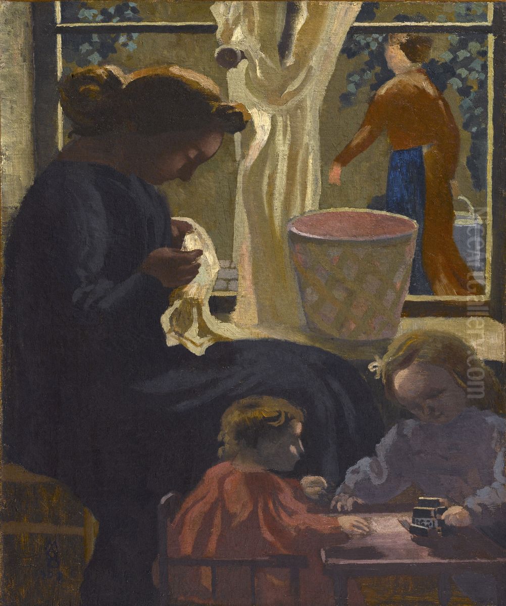 Intimite ou Ravaudeuse a la fenetre Oil Painting by Maurice Denis