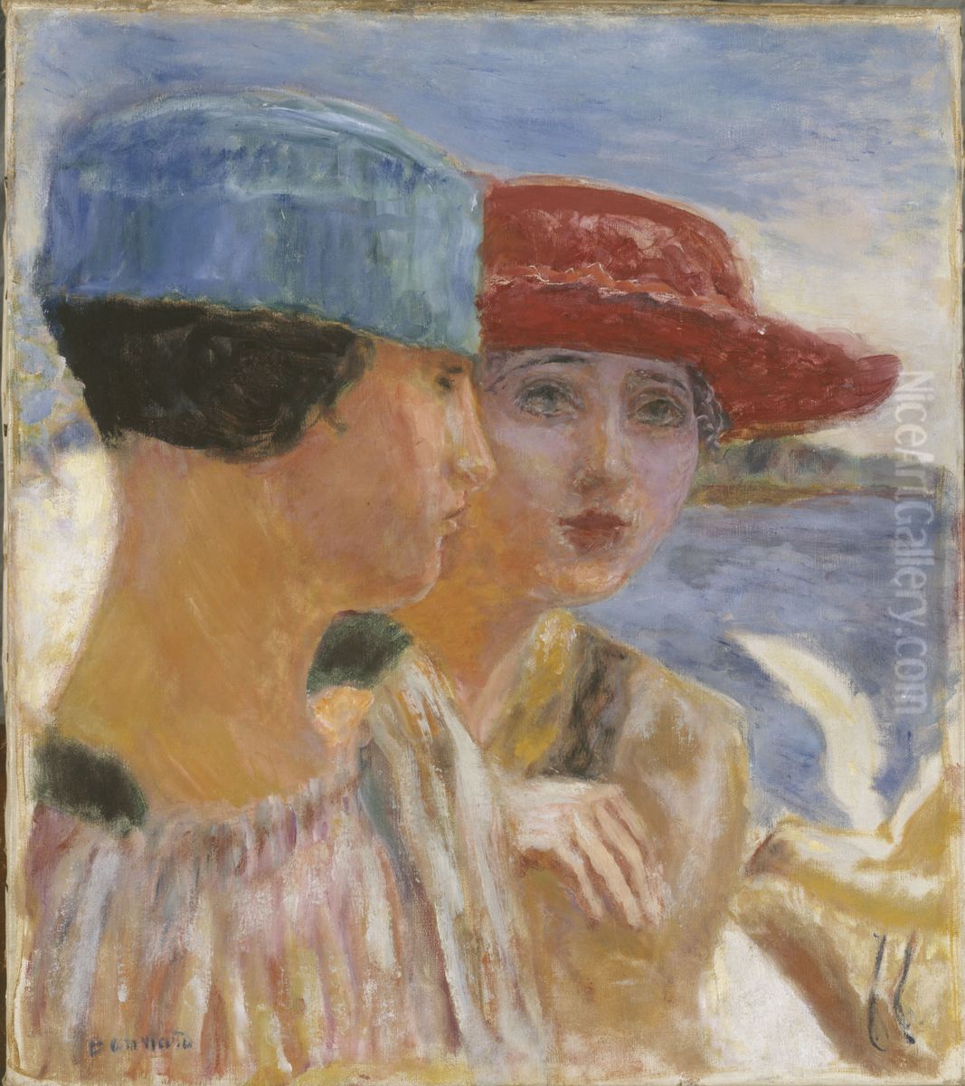 Jeunes filles a la mouette Oil Painting by Pierre Bonnard