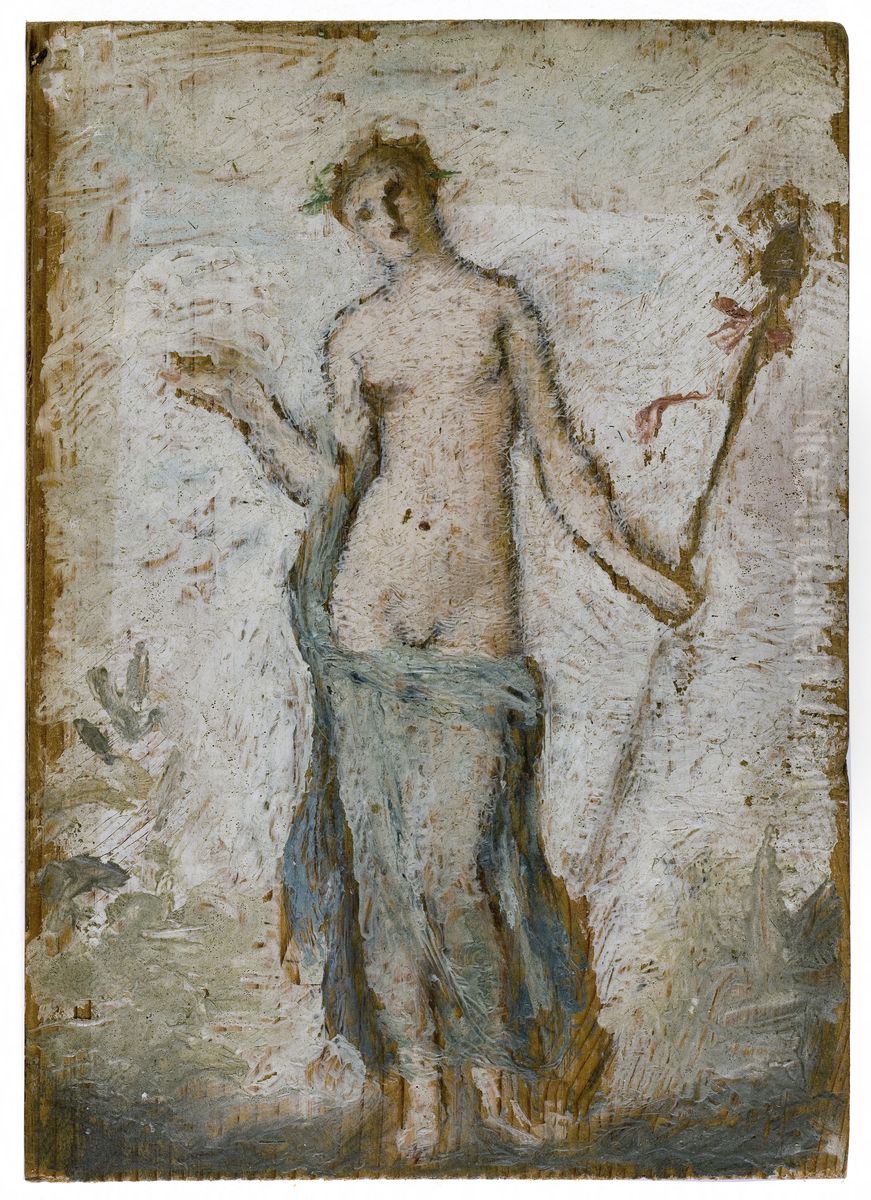 Bacchante au thyrse Oil Painting by Henry Cros
