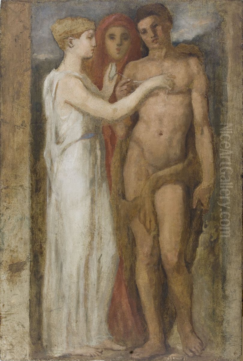 Le Fil d'Ariane Oil Painting by Henry Cros