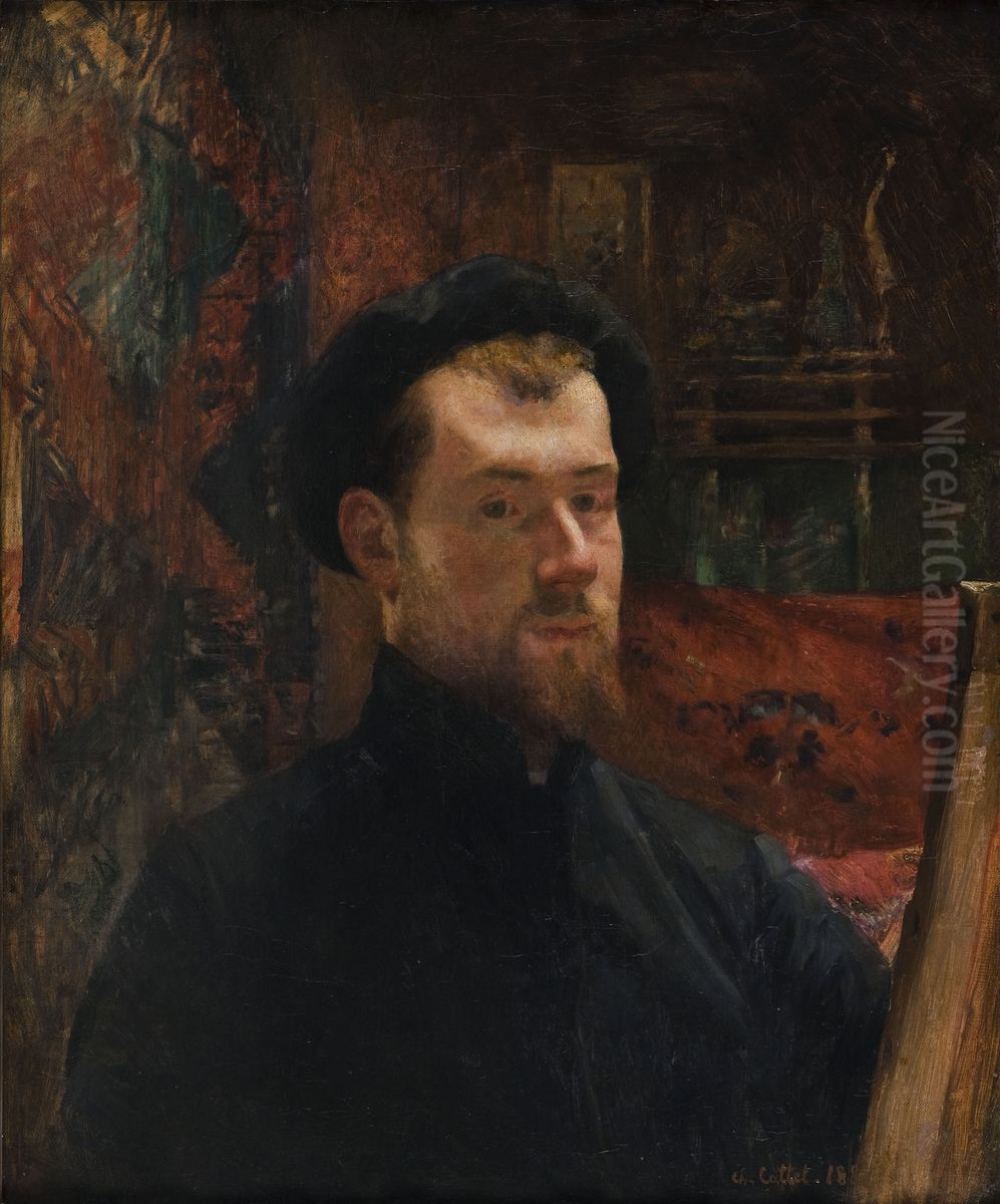 Self-portrait Oil Painting by Charles Cottet