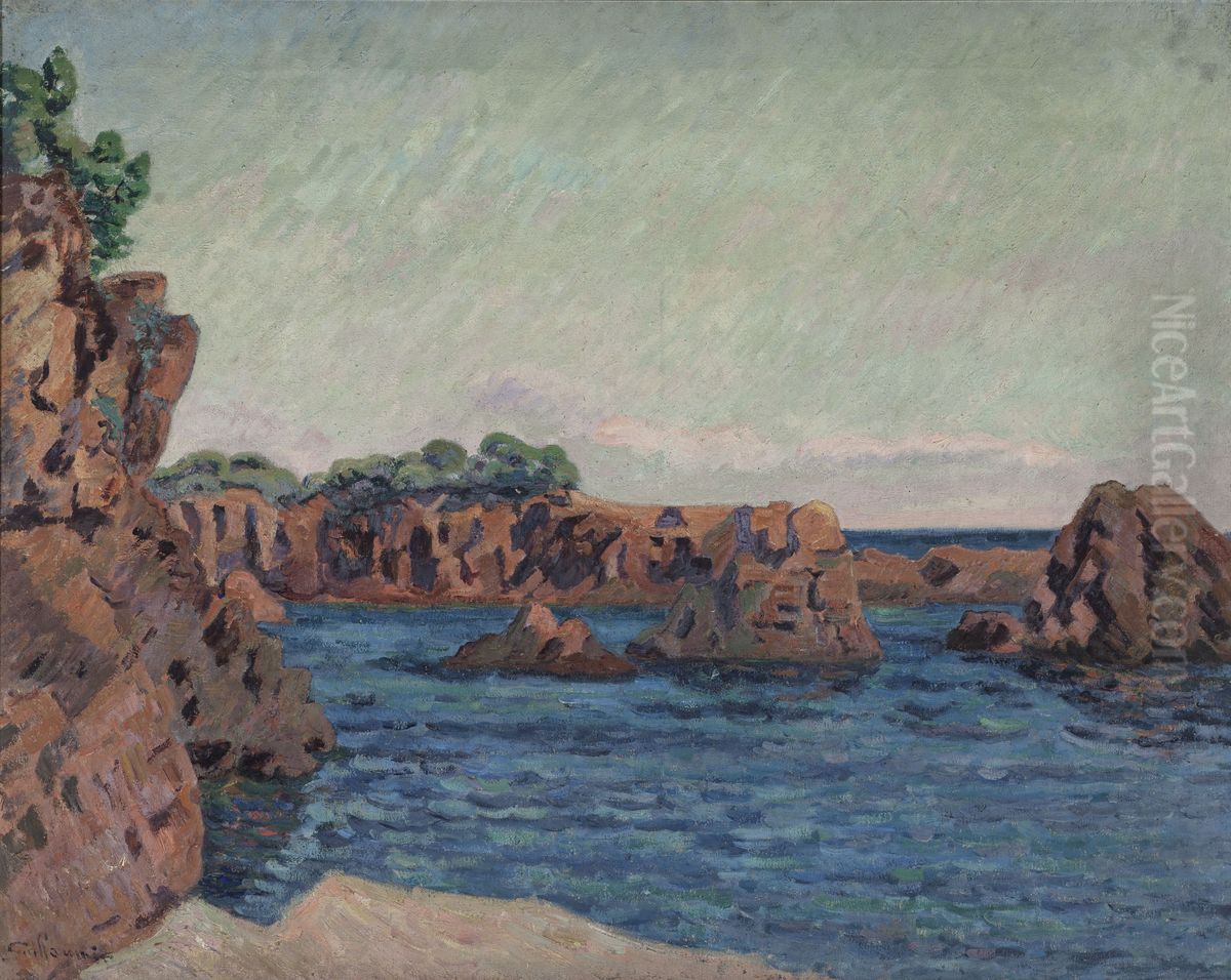 Rochers a Agay Oil Painting by Armand Guillaumin