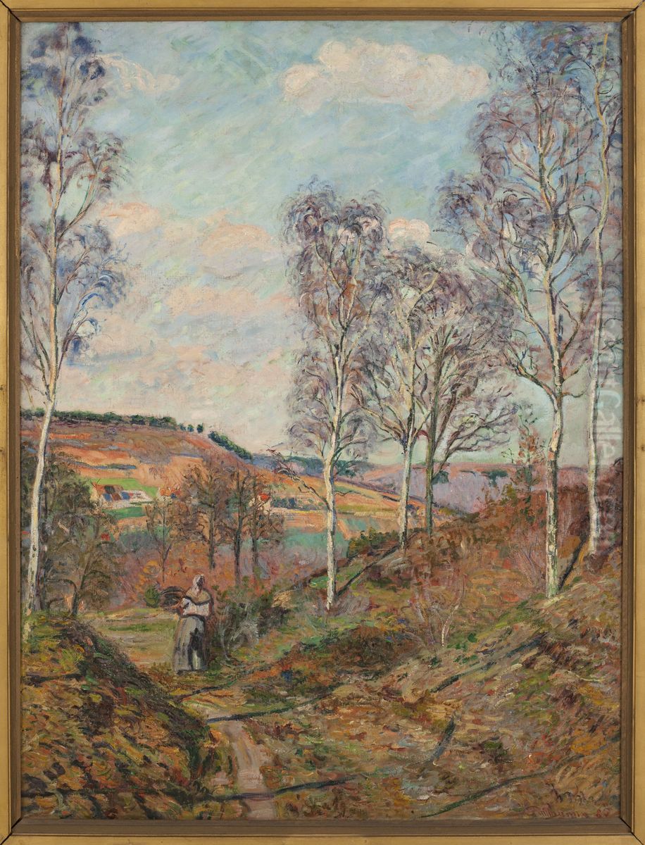 Le chemin vers la vallee Oil Painting by Armand Guillaumin
