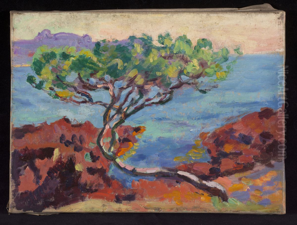 Paysage maritime Oil Painting by Armand Guillaumin