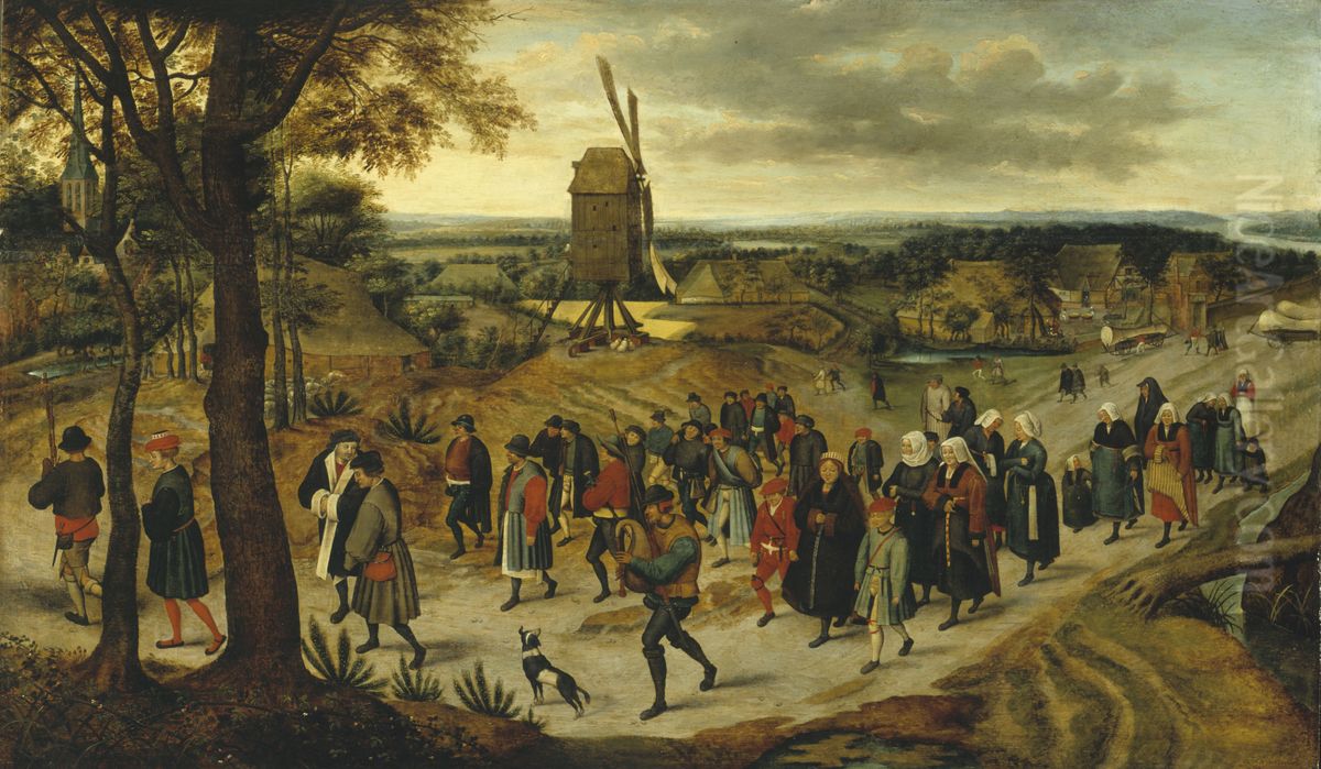 Le Cortege de noce Oil Painting by Pieter Brueghel the Younger