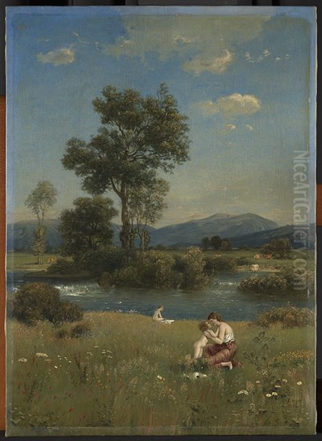 Dreisamidylle Oil Painting by Emil Lugo