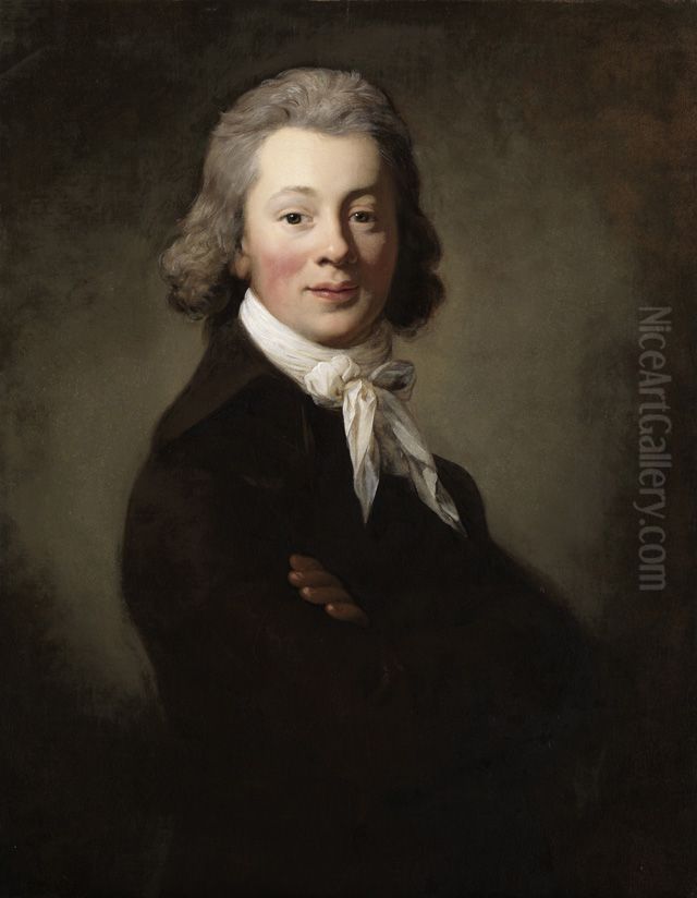 Bildnis des Friedrich Gottlob Benno von Heynitz Oil Painting by Anton Graff