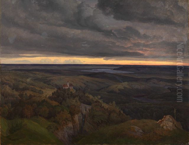 Eifellandschaft Oil Painting by Karl Friedrich Lessing