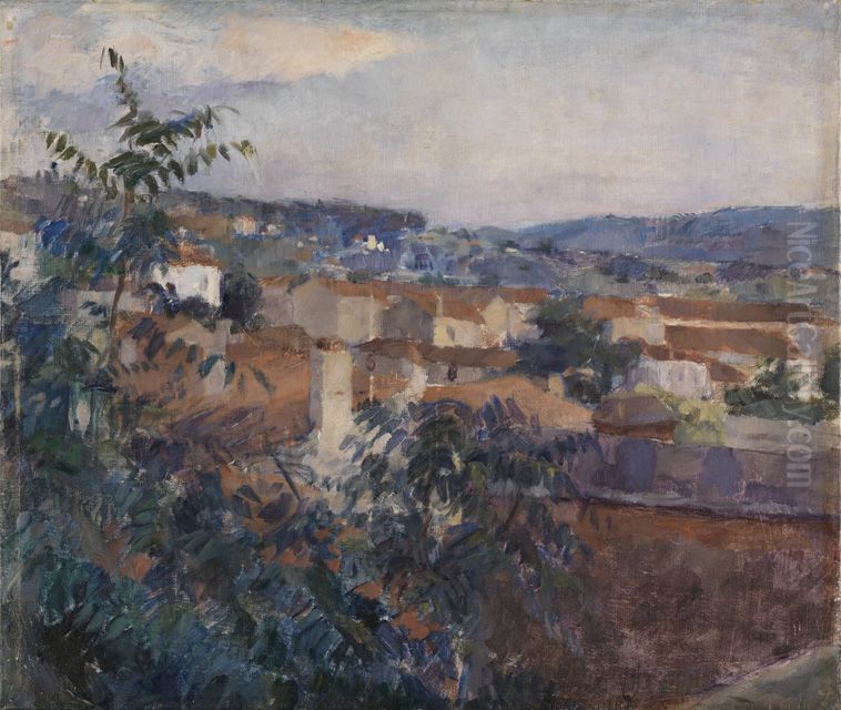 Landschaft bei St.Tropez Oil Painting by Hans Sutter