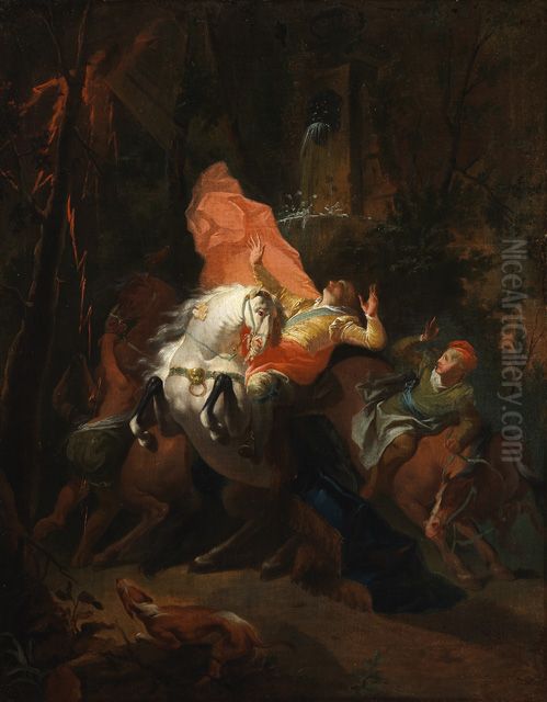 Die Bekehrung des Heiligen Norbert Oil Painting by Franz Anton Maulbertsch