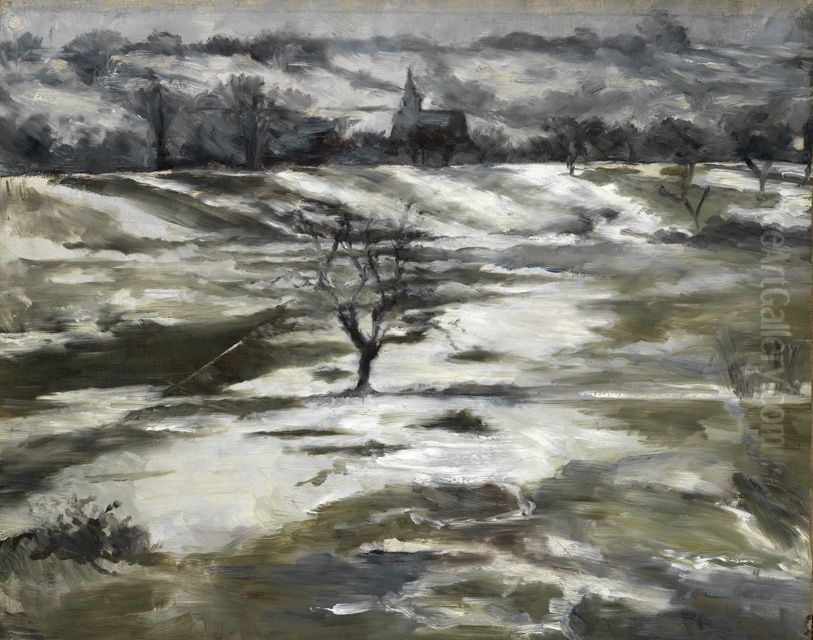 Taunuslandschaft im Vorfruhling Oil Painting by Louis Eysen