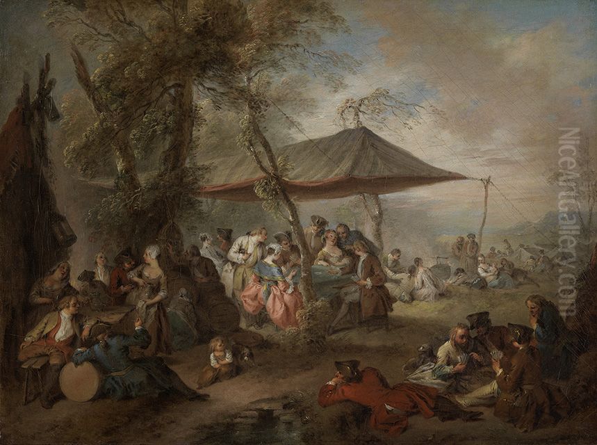 Freuden des Soldatenlebens Oil Painting by Jean-Baptiste Pater