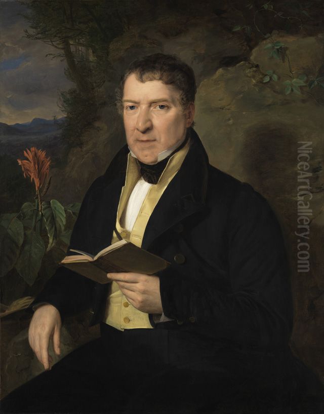 Bildnis eines alteren Herrn Oil Painting by Ferdinand Georg Waldmuller