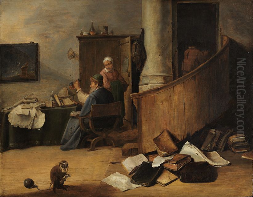 The doctor Oil Painting by David Teniers the Younger