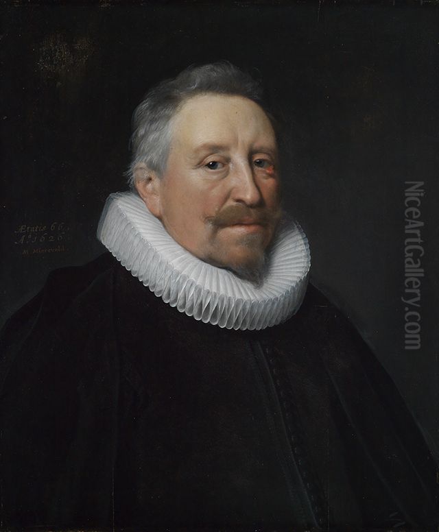 Bildnis eines alteren Mannes Oil Painting by Michiel Jansz. van Mierevelt