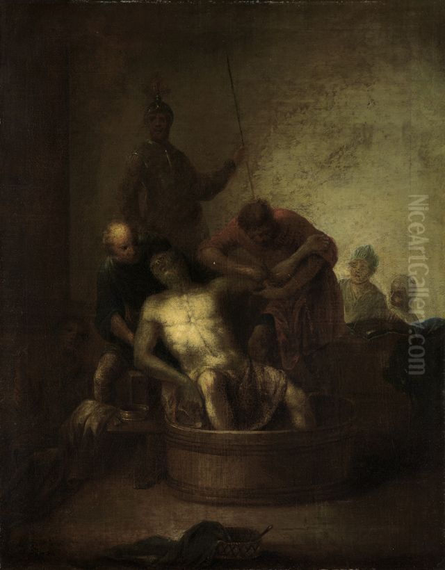 Der Tod des Seneca Oil Painting by Johannes Zick