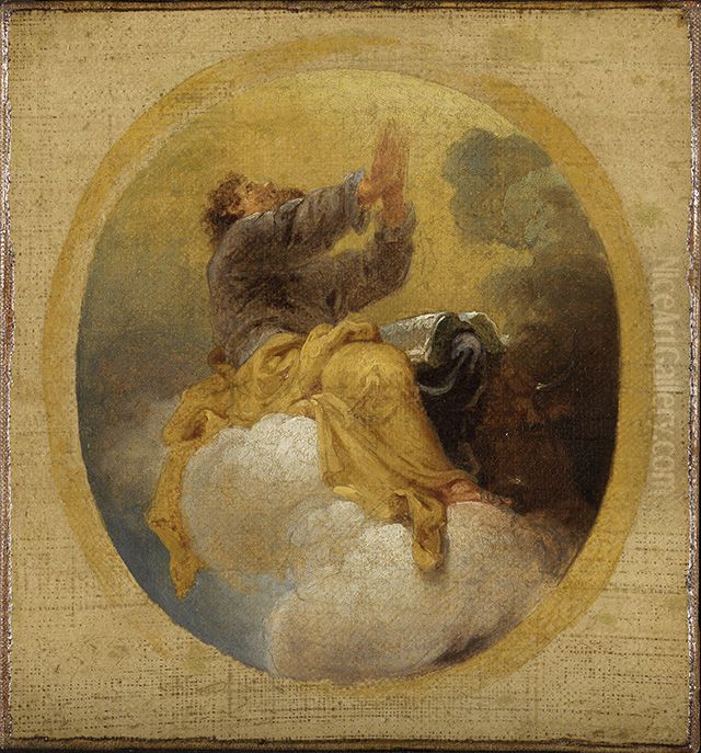 Der Evangelist Lukas Oil Painting by Januarius Zick