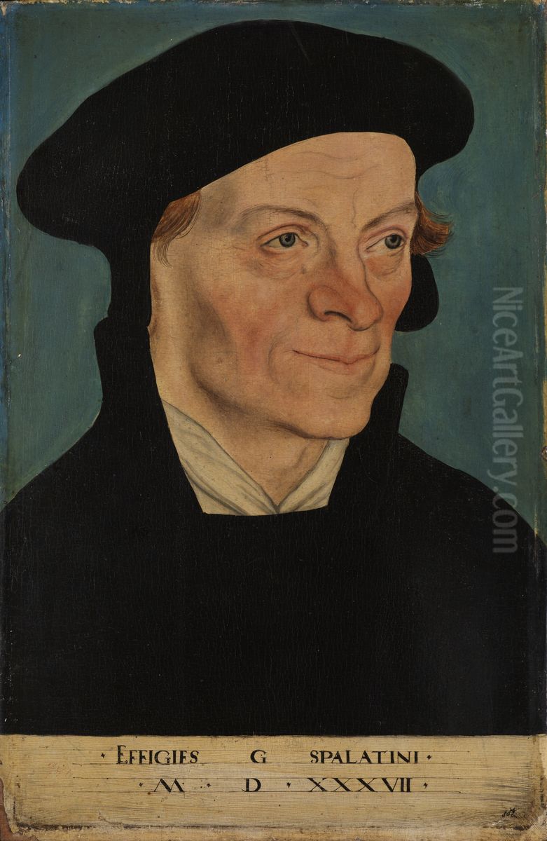 Portrait of Georg Spalatin Oil Painting by Lucas Cranach the Elder