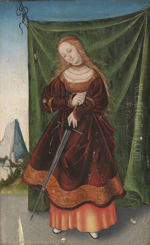 De heilige Lucia Oil Painting by Lucas Cranach the Elder