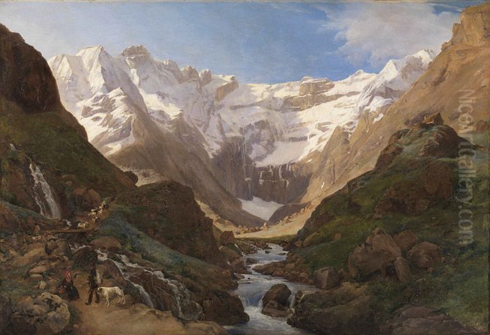 Der Zirkus von Gavarnie Oil Painting by Louise-Josephine Sarazin de Belmont